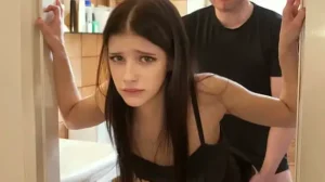 Tiny TIKTOK Babe Rough Fucked Before The Party